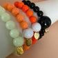 Golf Stroke Counter Bracelet - Glow In The Dark - S 14 mm Middle Bead