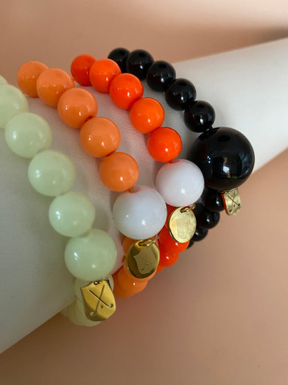 Golf Stroke Counter Bracelet - Bright Neon Orange
