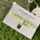 Golf Stroke Counter Bracelet - Glow In The Dark - S 14 mm Middle Bead