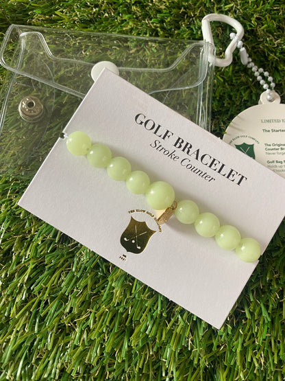 Golf Stroke Counter Bracelet - Glow In The Dark - Small Middle Bead LIMITED