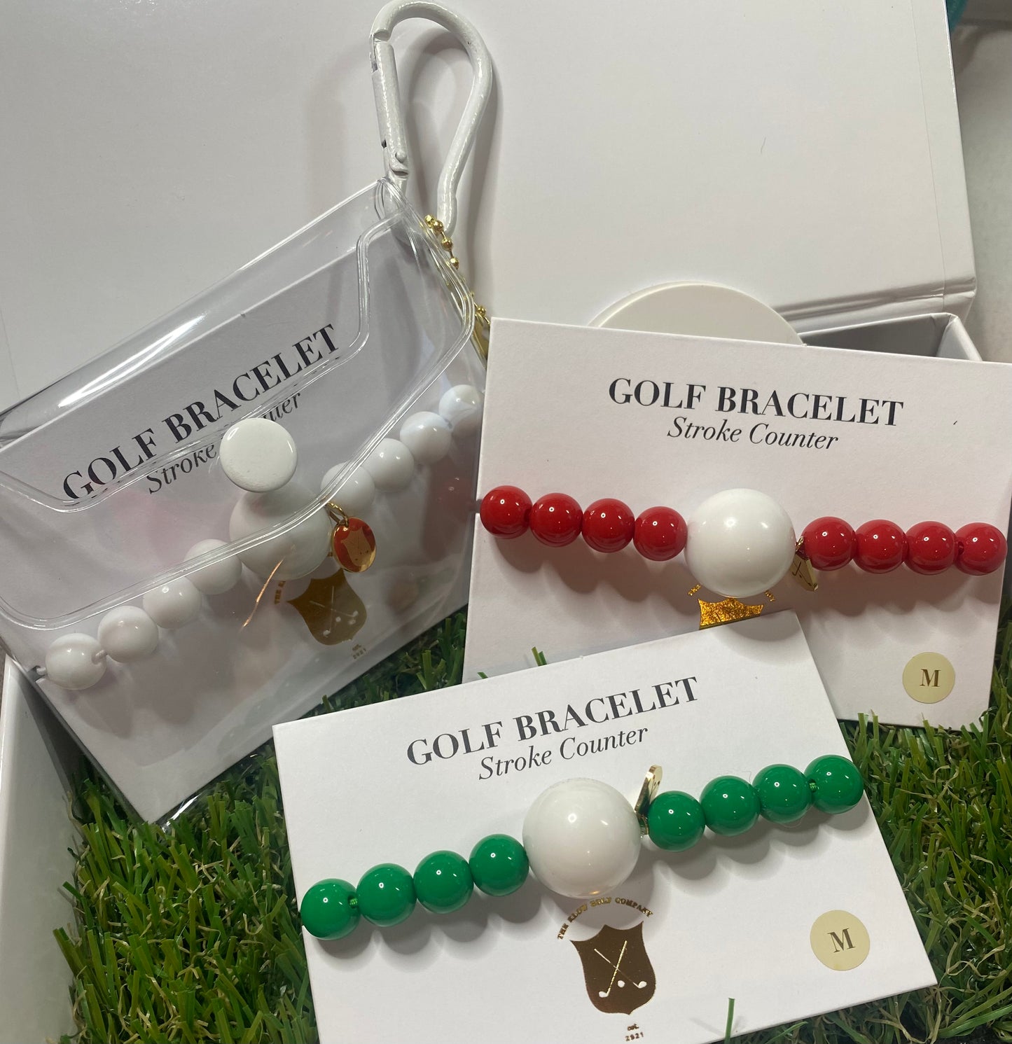 Grass is Greener Green Golf Stroke Counter Bracelet Klow