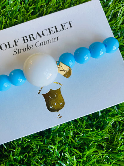 Golf Stroke Counter Bracelet - Sky Blue