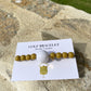 Golf Stroke Counter Bracelet - LATTE - Light Brown - X-Large 20 mm Middle Bead