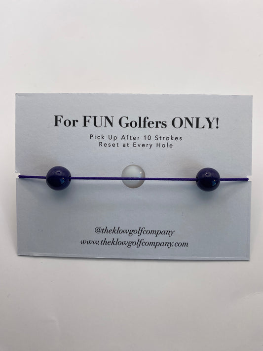 Purple Golf Stroke Counter Bracelet Golf Stroke Counter Bracelet - The Klow Golf Company