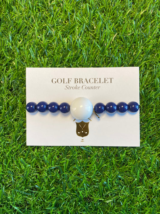 Navy Dark Blue Golf Stroke Counter Bracelet - The Klow Golf Company