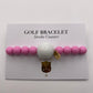 Sorbet Pink Golf Stroke Counter Bracelet - The Klow Golf Company