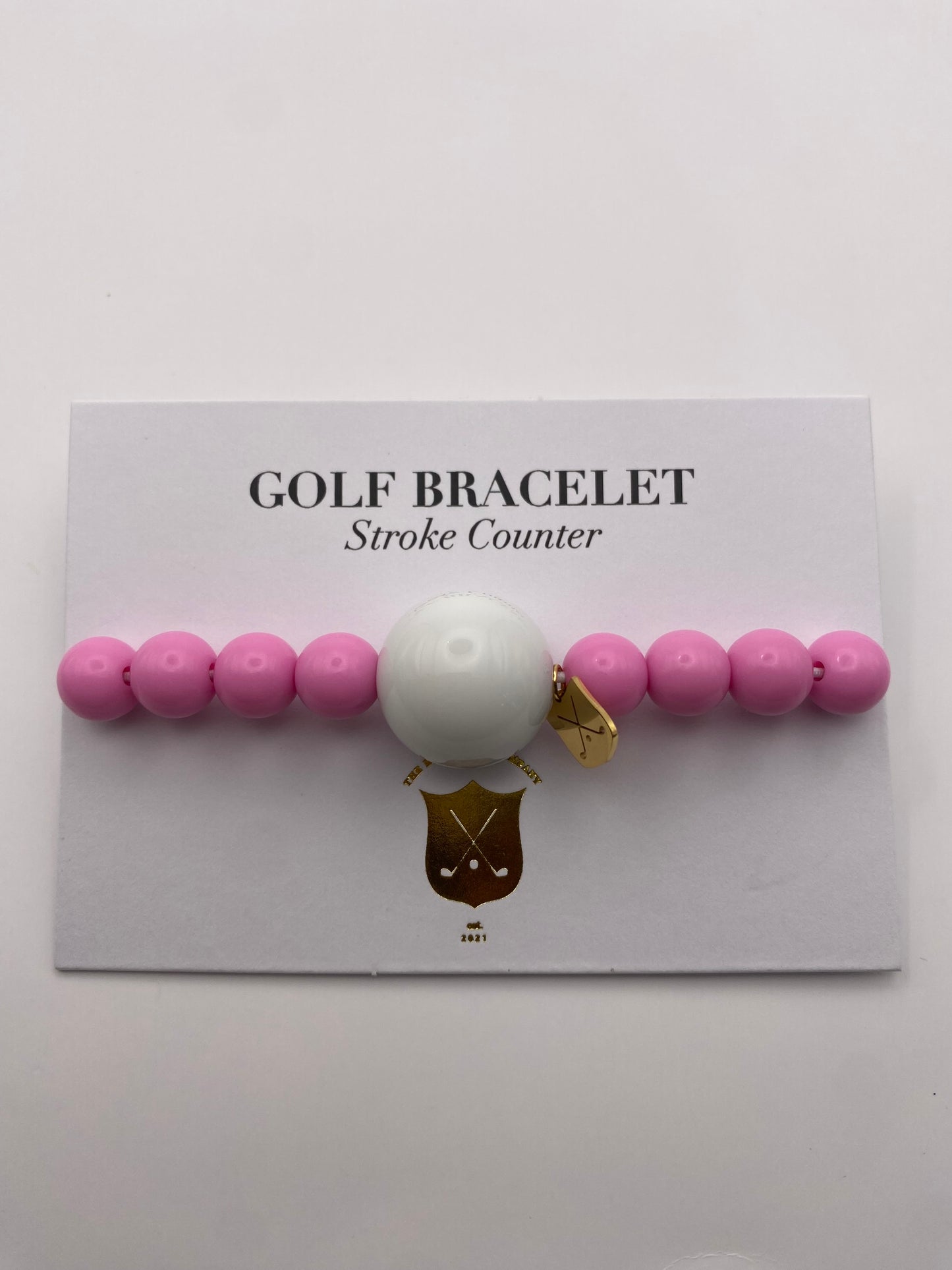 Sorbet Pink Golf Stroke Counter Bracelet - The Klow Golf Company