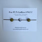 Golf Stroke Counter Bracelet with a card labeled 'For FUN Golfers ONLY!' on a light gray background