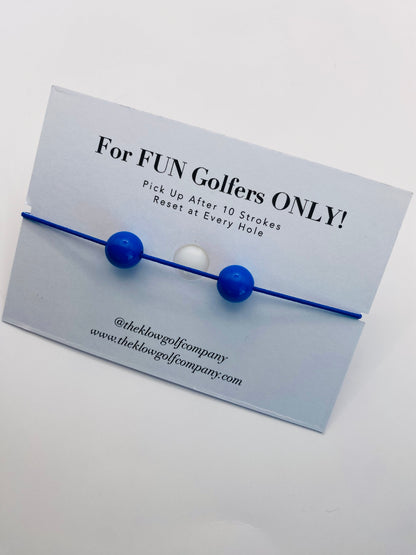 Golf Stroke Counter Bracelet - Royal Blue
