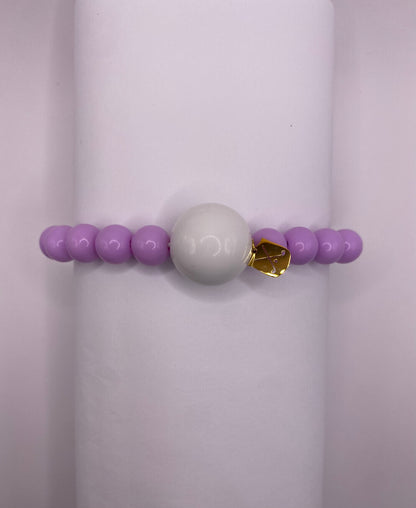 Lilac Purple Golf Stroke Counter Bracelet Klow