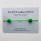 Golf Stroke Counter Bracelet - GRASS IS GREENER - X-Large 20 mm Middle Bead