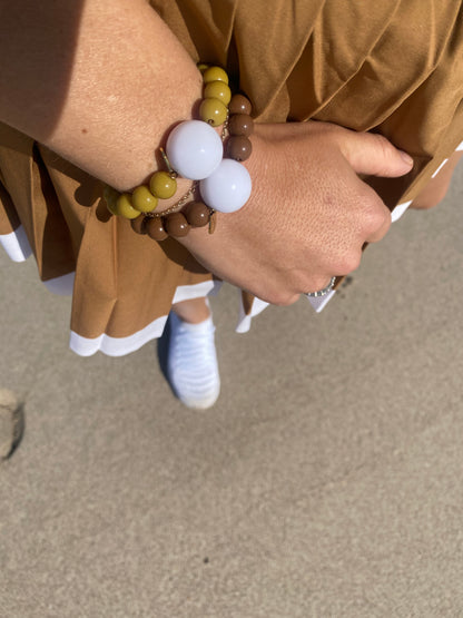 Golf Stroke Counter Bracelet - Chocolate Brown