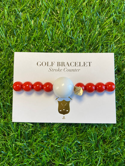 Red Love Klow Golf Stroke Counter Bracelet