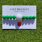 Grass is Greener Green Golf Stroke Counter Bracelet Klow