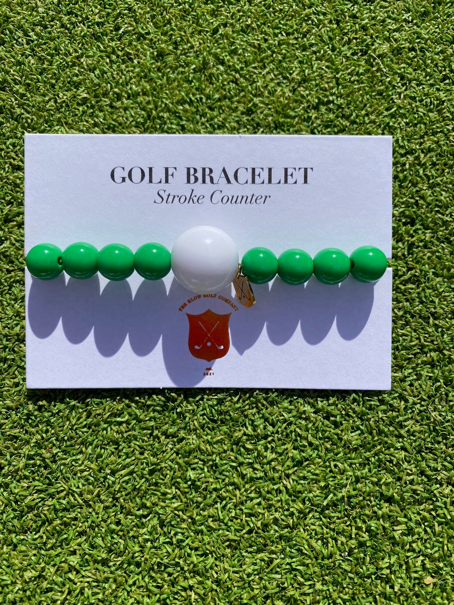 Grass is Greener Green Golf Stroke Counter Bracelet Klow