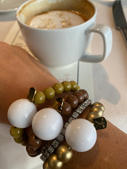 Golf Stroke Counter Bracelet - Chocolate Brown