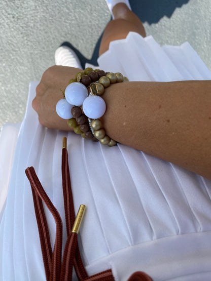 Golf Stroke Counter Bracelet - Chocolate Brown