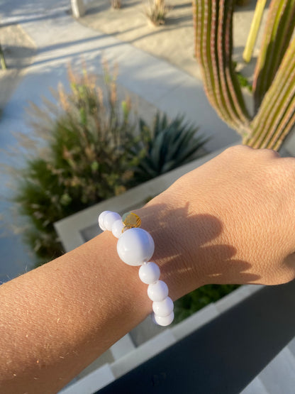 Golf Stroke Counter Bracelet - Lumi White Snow
