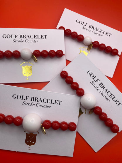 Golf Stroke Counter Bracelet - Bright Sun Neon Yellow