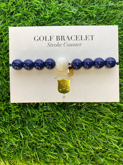 Golf Stroke Counter Bracelet - Deep Navy Blue