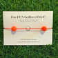 Golf Stroke Counter Bracelet - Bright Neon Orange
