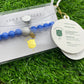 Golf Stroke Counter Bracelet - JUST BLUE - XS 12 mm Middle Bead