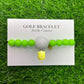 Golf Stroke Counter Bracelet - NEON GREEN