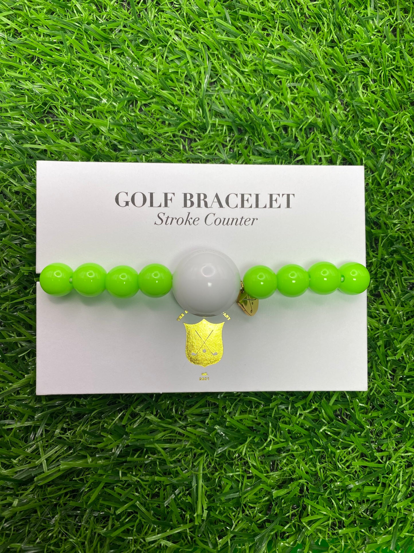 Golf Stroke Counter Bracelet - NEON GREEN