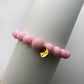 Golf Stroke Counter Bracelet - Pink on Pink - XS 12 mm Middle Bead LIMITED