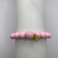 Golf Stroke Counter Bracelet - Pink on Pink - XS 12 mm Middle Bead LIMITED