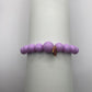 Golf Stroke Counter Bracelet - Lilac on Lilac - XS 12 mm Middle Bead LIMITED