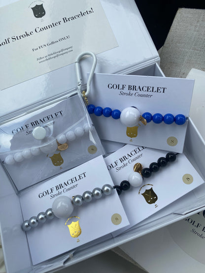 Golf Stroke Counter Bracelet - Royal Blue