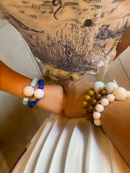 Golf Stroke Counter Bracelet - Chocolate Brown