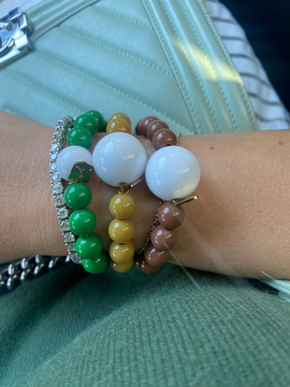 Golf Stroke Counter Bracelet - Grass is Greener